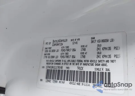 2002 Dodge Ram 1500 из США, поврежденный, VIN 1D7HA18N12J170148